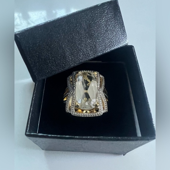 Marcel Drucker Womens
14K Yellow Gold Over 
Sterling Silver Diamonds
& Quartz - Picture 13 of 16